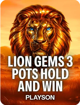 Lion Gems 3 Pots: Hold and Win